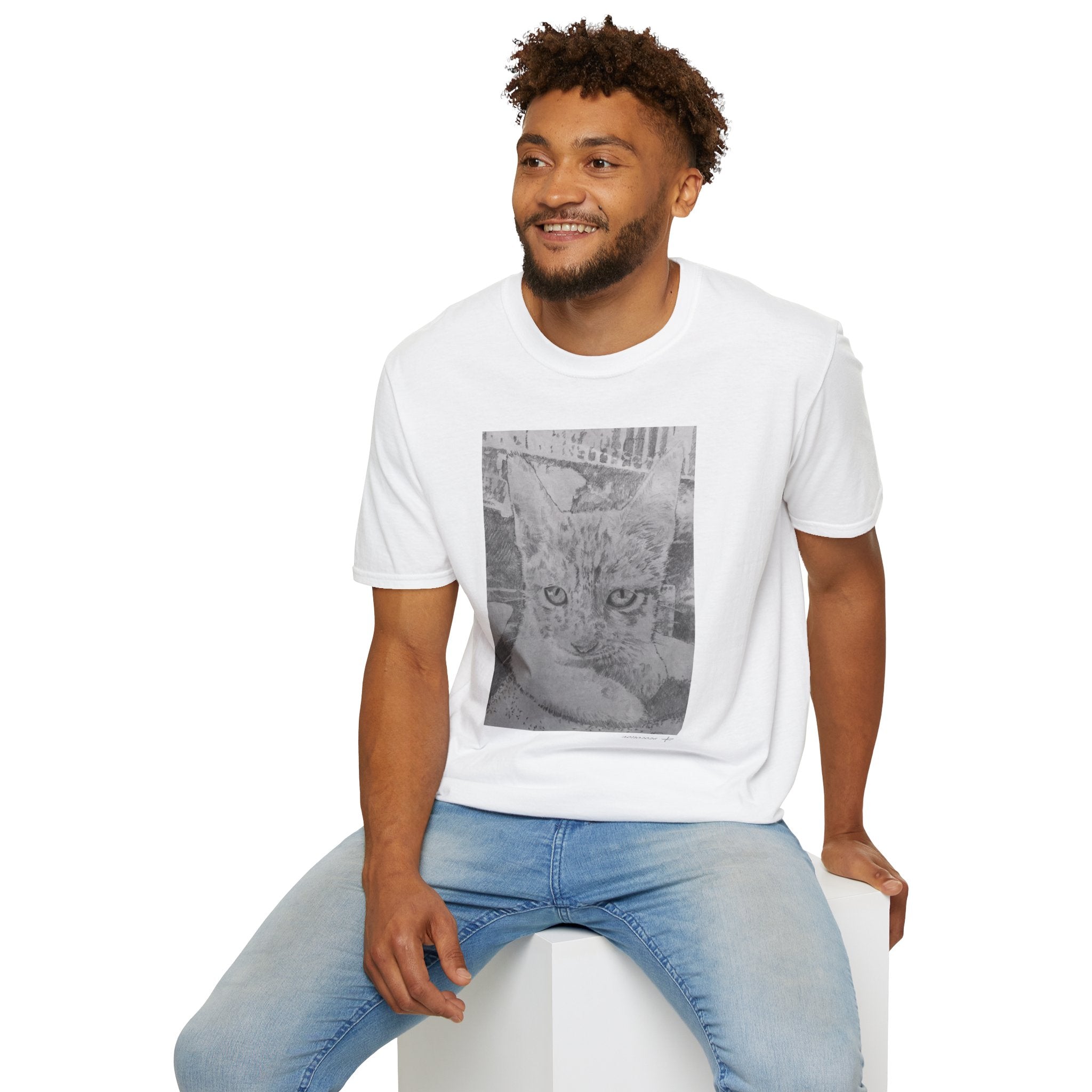 Cat Image (for Unisex Softstyle T-Shirt)